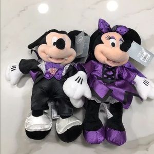 SOLD.....Mickey & Minnie Mouse Vampire Plush